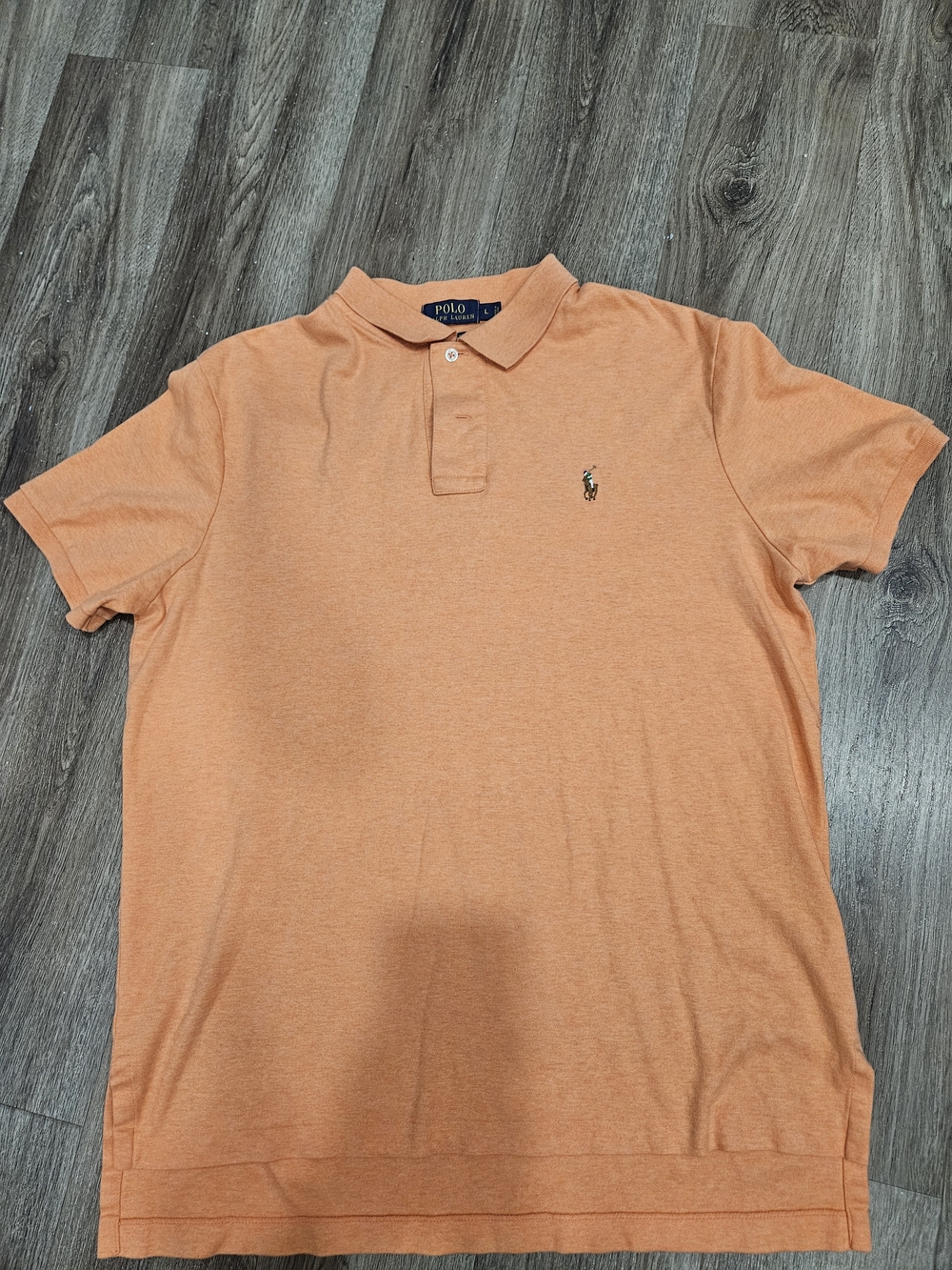 Polo by Ralph Lauren Heathered Peach Short-Sleeve Polo